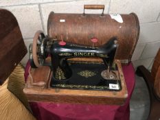 A Singer sewing machine