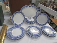 16 pieces of Booth's Grecian pattern dinnerware and 2 other tureens