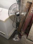 A metal adjustable fan