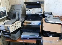 A large quantity of untested video players, dvd players etc.