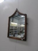 A small wall mirror