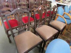 3 matching mahogany chairs