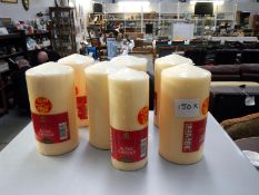7 large altar candles