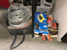 2 boxes of saws etc