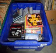 A box of mixed CD's & Cassettes