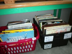 A mixed lot of records including Cliff Richard etc (2 boxes)