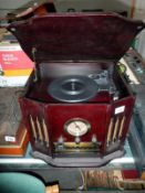 A record player & CD player