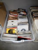 A box of 60's & 70's 45rpm records