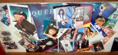 A quantity of Queen fan club magazines,