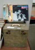 2 cases of Elvis LP records