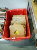 A box of 78's including William Warfield, Ava Gardner & lots of M-GM labels etc.