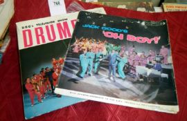 2 LP's from early British rock & roll TV including Drumbeat & Jack Goods oh boy