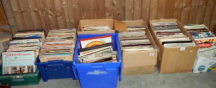 7 boxes of LP's including Jean Michael Jarre & Nat King Cole etc.