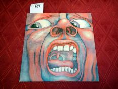 In the Court of the Crimson King An Observation by King Crimson 2nd Press Pink Rim Label Palm Tree