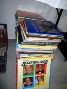 A mixed lot of records mostly easy listening (approximately 100)