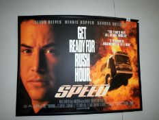 2 framed movie posters 'Speed & Blown Away, a Ghostbusters 3 poster,