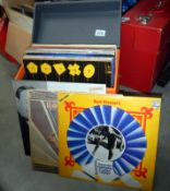 A box of LP's including Paul Young & Luther Vandross etc.