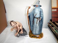 2 Lord of the Rings models 'Gandalf & Golham'