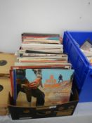 A box of LP's including Michelle, Shocked,