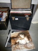 A box of LP's including Madness,