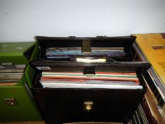 2 cases of LP records (mixed lot)