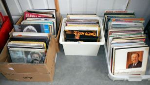 4 boxes of LP's including Big Band Jazz, pop & rock etc.