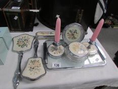 A 1930's dressing table set