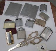 A mixed lot of cigarette lighters,