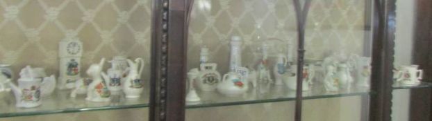 A large collection of crested china
