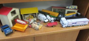 A mixed lot of die cast models etc