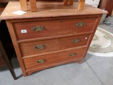 A small pine drop leaf table