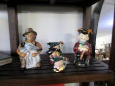 3 Royal Doulton character jugs,