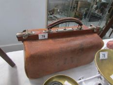 A vintage Gladstone bag