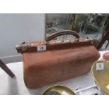 A vintage Gladstone bag