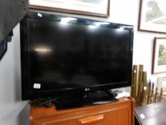 A 32" LG flat screen television