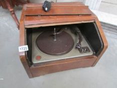 A vintage Collaro portable record player