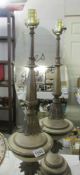 A pair of classical style table lamps (will need rewiring)