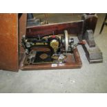 A vintage Jones sewing machine