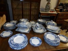 Approximately 50 pieces of Booth's blue and white dinner ware,