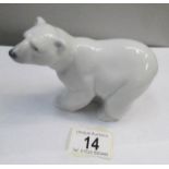 A Lladro polar bear