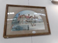 A framed and glazed watercolour signed J S Border