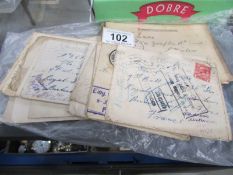 A collection of WW1 prisoner of war correspondence from Private George Eade to his family,