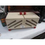 A small concertina sewing box