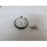 A HM silver pocket watch (main spring needs attention)