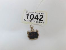 A 9ct gold fob