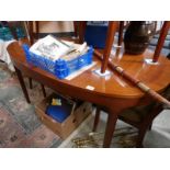 A teak dining table and 4 chairs