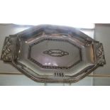 A silver plate tray (possibly WMF),