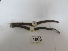 A ladies Pulsar quartz wrist watch and a ladies Janex wrist watch (missing back)