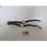 A ladies Pulsar quartz wrist watch and a ladies Janex wrist watch (missing back)