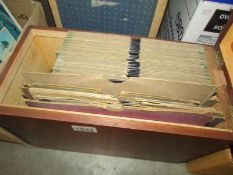A case of 78 rpm records